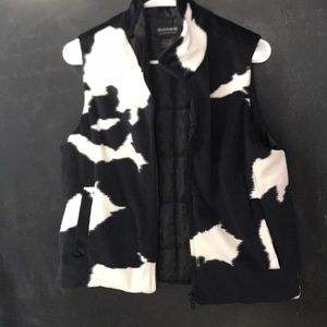 Cow print vest